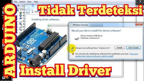 Cara Install Driver Arduino Uno Board Tidak Terdeteksi Komputer Laptop | Tutorial Arduino