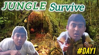 JUNGLE SERVIVE 👌😱||#DAY1 #ASSAMESE NEW VIDEO#Assamese vlog #challenge