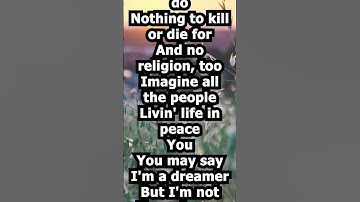 Thumbnail of John Lennon - Imagine| Lyrics Scrolling