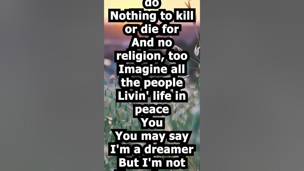 John Lennon - Imagine| Lyrics Scrolling