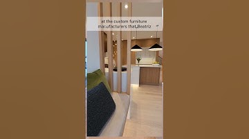 Custom Floating Banquette! #kitchen #breakfast #coffee #moderndesign