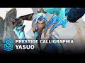 Prestige select calligraphia yasuo wild rift skin spotlight