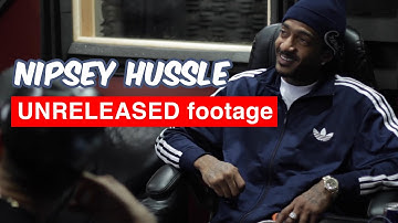 Nipsey Hussle UNRELEASED Footage | In Studio + Phone Call with Ryan Leslie