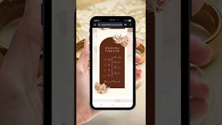 Digital BOHO Wedding Invitation with Online RSVP – Canva Template for Modern Brides & Grooms