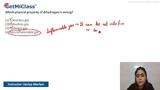 Chem Test on Dihydrogen Properties JEE 11th Chemistry Hydrogen