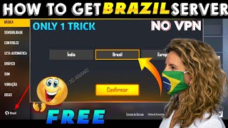 How to create brazil server id in free fire max 2023 || How to change server in free fire max