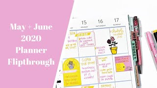 May + June Planner Flipthrough 2020