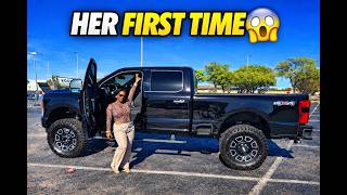 Can She Handle My Lifted F250?! (First Time Driving It)