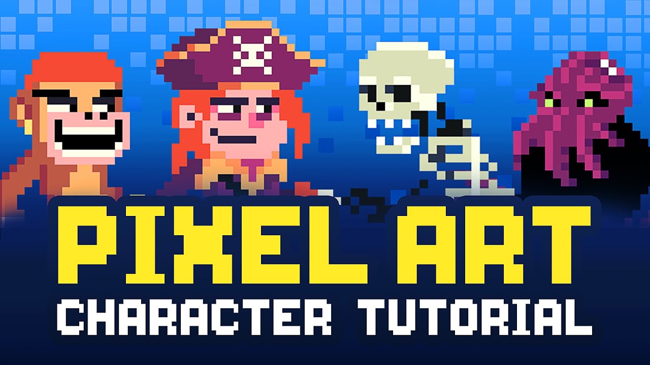 Pixel art characters, Pixel art design, Pixel art tutorial