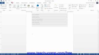 Word 2013 Tutorial Inserting Your Own Pictures Microsoft Training Lesson 12.3