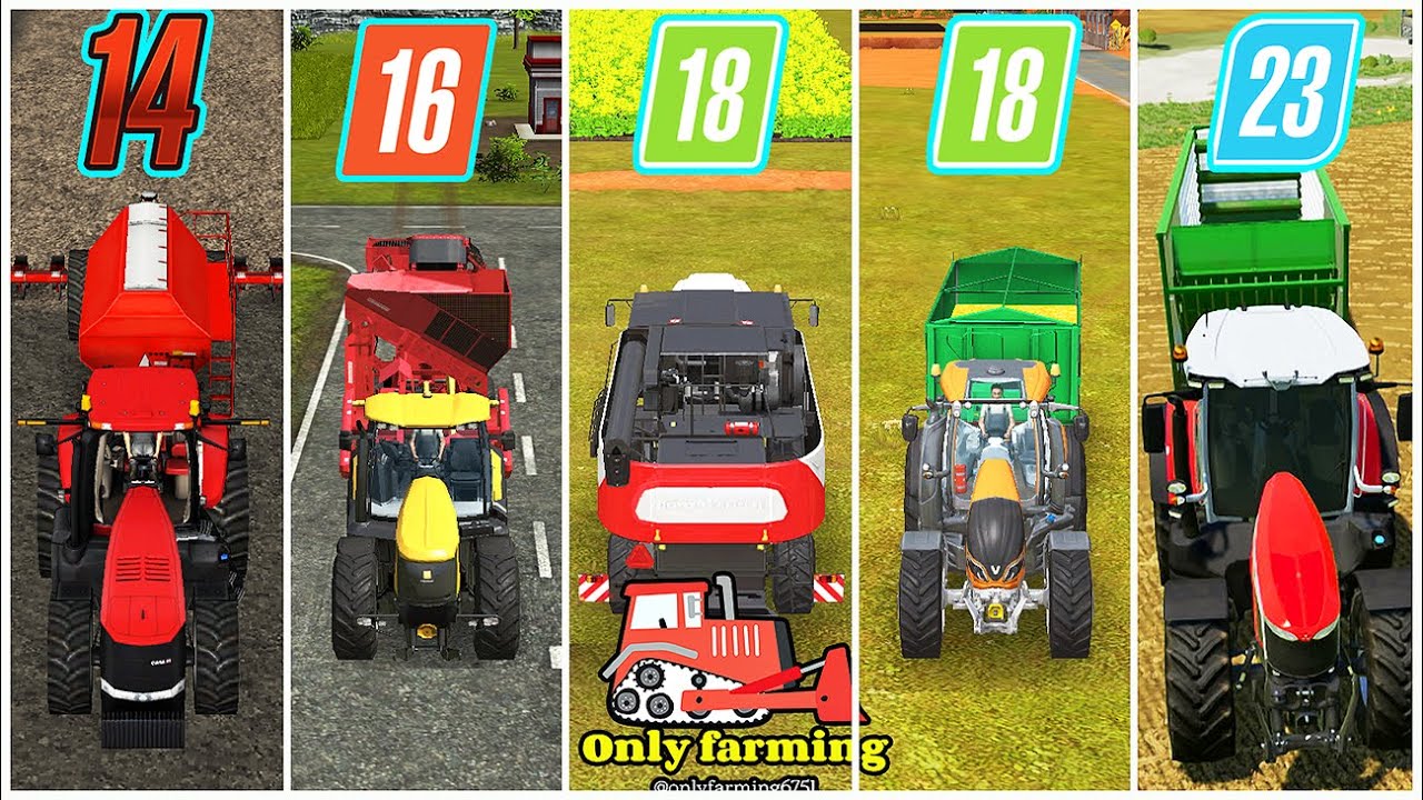 FS14 v FS16 v FS18 v FS18 CF v FS23 Timelapse. 5 in 1. - YouTube