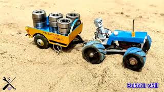 diy How to Build a Mini Trolley | Tractor Trolley Technology |