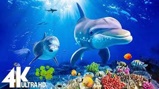 3 HOURS of 4K Underwater Wonders + Relaxing Music - Coral Reefs & Colorful Sea Life in UHD by Peaceful Music 25,056 views 1 year ago 3 hours, 38 minutes