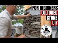 How to install cultured stone veneer for beginners Part 1