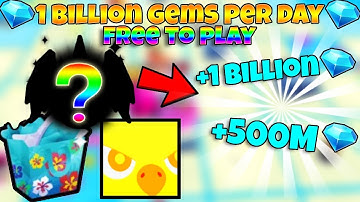 *NEW* 1 BILLION+ Gems Per Day💎F2P Methods in Pet Simulator 99🔥+ FAST REBIRTH (Summer Block Party)