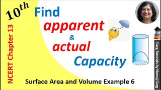 Surface Area and Volume Class 10 Example 6 | A juice seller was serving his customers using glasses Wealth