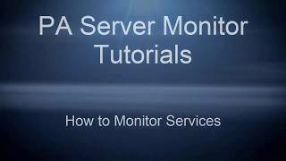 How to Monitor Services screenshot 2