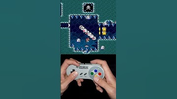 UNDERWATER PRECISION - Kaizo Mario #shorts #kaizo #mario