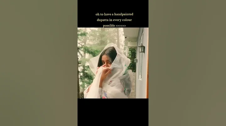 hand painted organza dupattas. #handpainted #fabricpainting #shorts #viral #smallbusinessowner