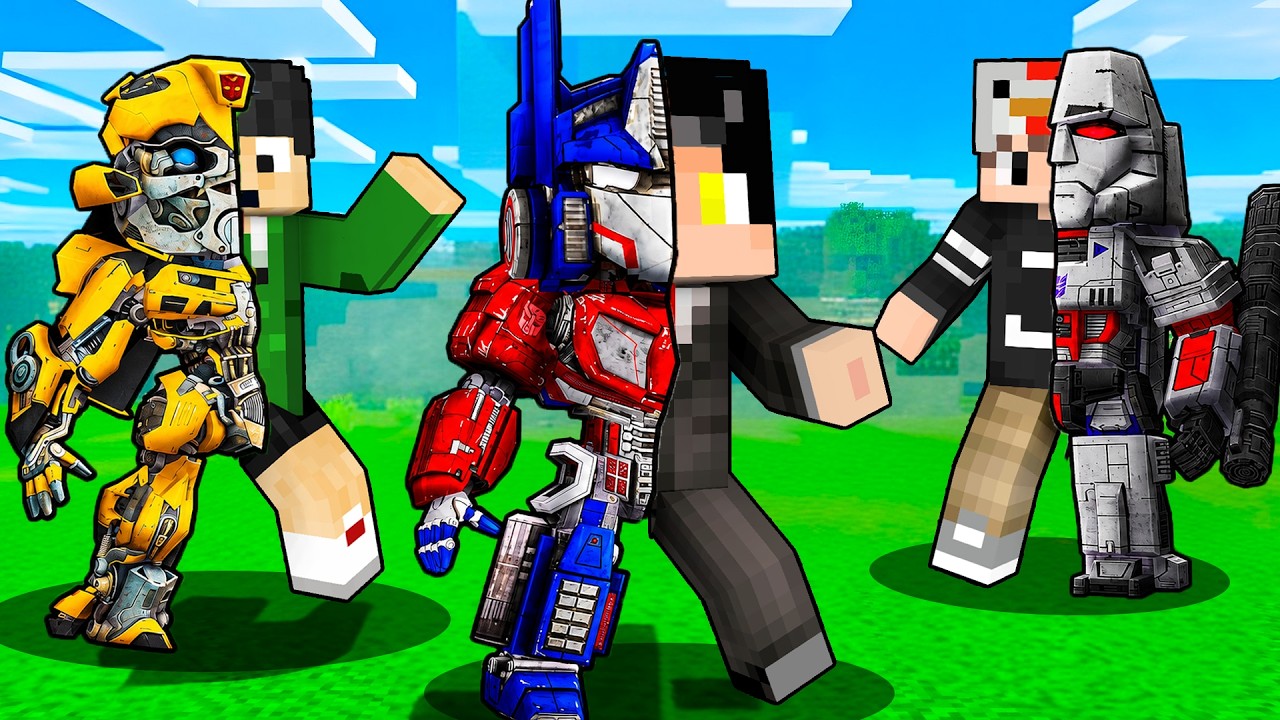 The Story of TRANSFORMERS Friends in MINECRAFT | Full Movie