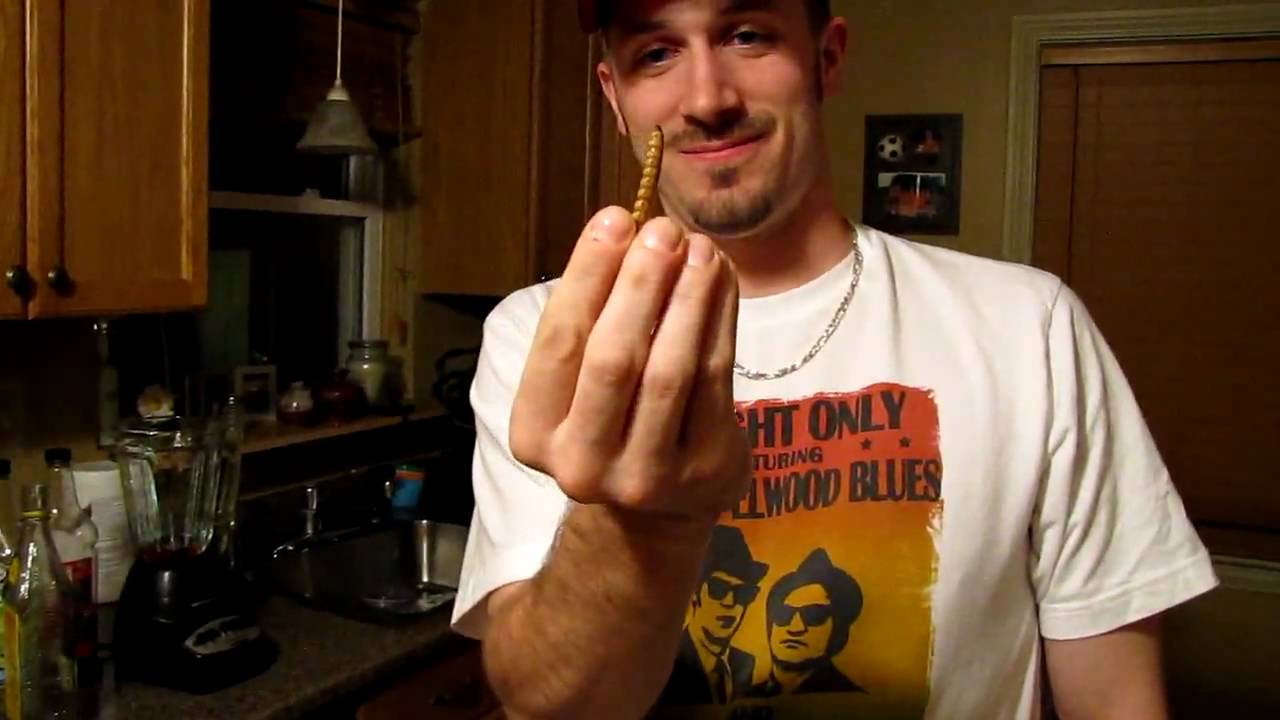 #60 Eat the worm from a bottle of tequila (part2) - YouTube