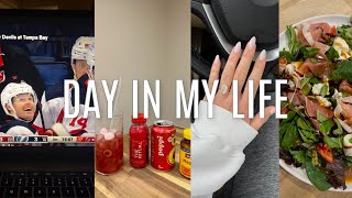 VLOG: vacay prep, nail appt, devils hockey game, fav sleep mocktail, etc.