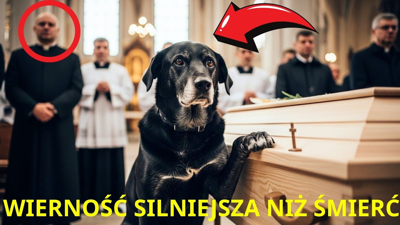 Pies siedział przy trumnie arcybiskupa podczas pogrzebu