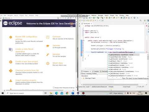 Cara Membuat Java Socket pada aplikasi Eclipse