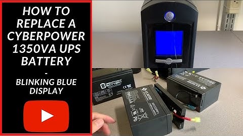 How To replace a CyberPower 1350va UPS Battery.  Blinking Blue Display