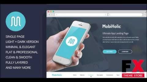 Preview MobiHolic - Ultimate App Landing Page Template TFx