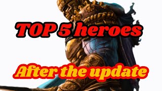 For honor NEW Top 5 BEST heroes After the patch