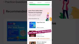 RRB NTPC Mock Test Score 66.02 🔥 | 68 Correct | 91% Accuracy | NTPC Preparation 2026