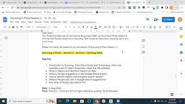 Sourcing X-Press : S2 : EP1 : Introduction to Sourcing, Google Suggestions (Part 1)