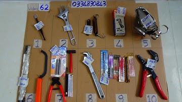 VIDEO 62, cờ lê đa năng, mũi khoan nhật, cưa sắt japan, kềm quạ ridgid usa 🇺🇸