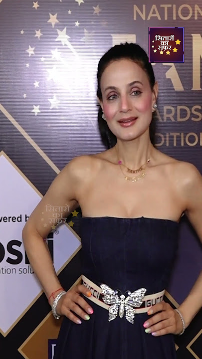AMEESHA PATEL AT THE RED CARPET OF NATIONAL FAME AWARDS #bollywood #actor @SitaaronKaSafar