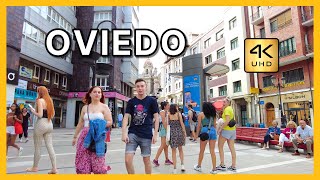 OVIEDO walking 4K UHD | STREETS TOUR in OVIEDO | Oviedo, Asturias | Oviedo city walk, Spain