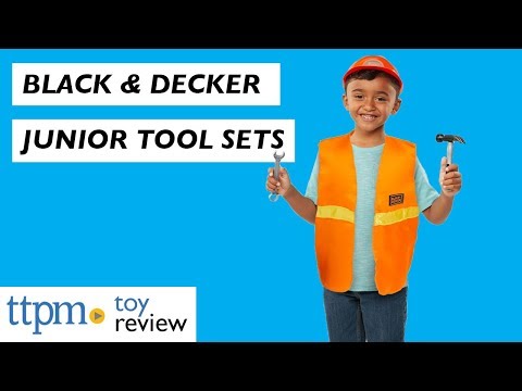 Black and Decker Junior Deluxe Tool Set Unboxing 