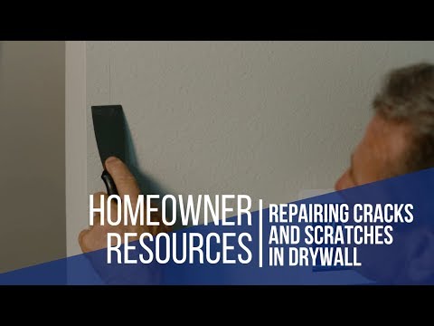 David Weekley Homes 2-Minute Tip: How to Repair Cracks and Superficial Scratches in Drywall.