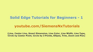 Solid Edge Tutorials for Beginners - 1 | Solid Edge Sketch Tutorial | Solid Edge Getting Started