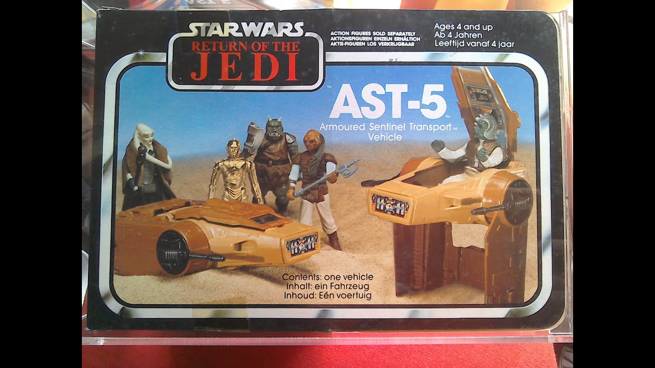 AST-5 star wars mini rig ROTJ Euro box AFA 80q - YouTube