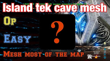 OP how to mesh inside Tek Cave on the island (Ark survival evolved glitch)