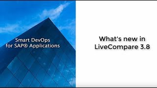 LiveCompare - What's New in 3.8