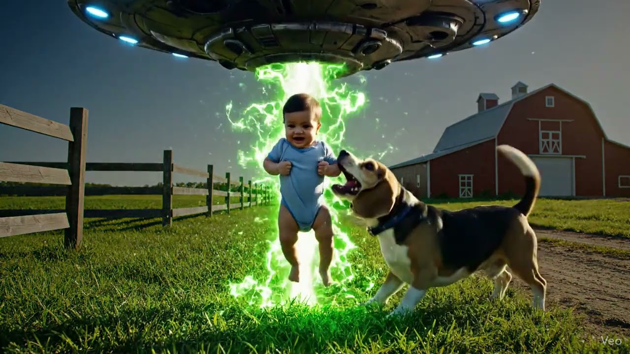 Dog Saves Baby From Alien Abduction