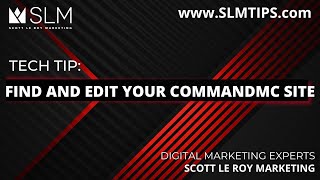 Tech Tip: Find and Edit your CommandMC Site