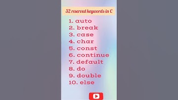 Keywords in C programming language #clanguage #keywords #programming #coding #shorts