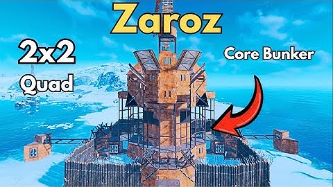 Zaroz 2x2 Core Bunker | Pancake + Open Core Rust Base Design 2025