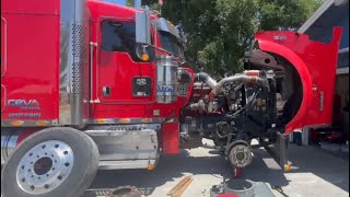 “REPLACING A STEER AXLE WHEEL SEAL ON A SEMI TRUCK”