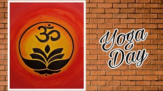 International Yoga Day Special Drawing/Yoga Symbol/Meditation Symbol/Poster Colour Drawing screenshot 4