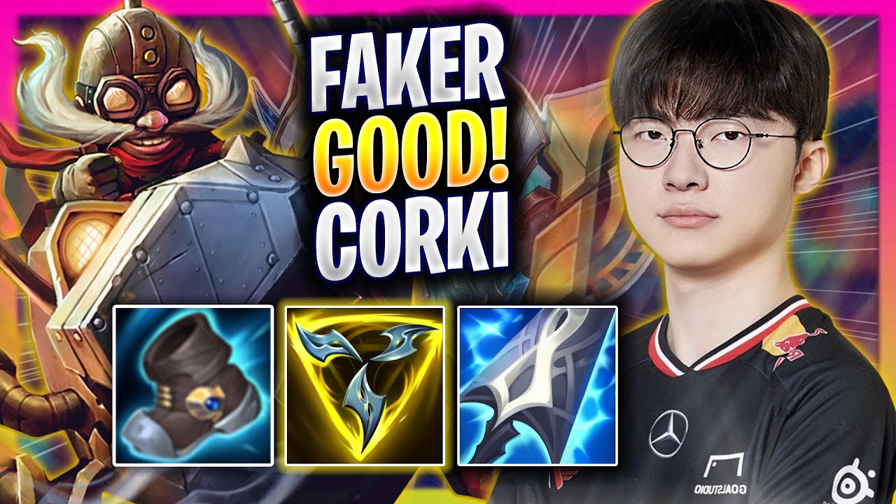FAKER IS SO GOOD WITH CORKI! - T1 Faker Plays Corki MID vs Ekko ...