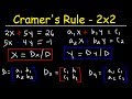 Cramer's Rule - 2x2 Linear System